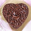 Gift Heart Shaped Chocolate Cake