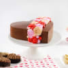 Gift Heart Shaped Chocolate Rosette Cake (500gm)