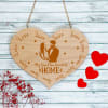 Gift Heart Shaped Personalized Wooden Wall Hanging