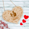 Heart Shaped Personalized Wooden Wall Hanging Online