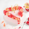 Gift Heart-Shaped Pink Love Cake Rosette (1 Kg)