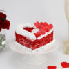 Gift Heart Shaped Red Velvet Cake (1 Kg)