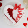 Shop Heart Shaped Red Velvet Cake (2 Kg)