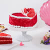 Gift Heart Shaped Red Velvet Cake