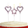 Heart & Star Shaped Candles (3 Pcs) Online