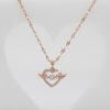 Heart With Wings CZ Pendant - Rose Gold Online