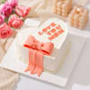 Heartfelt Mother's Day Bow Cake Online