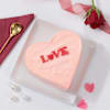 Gift Heartfelt Pink Love Cream Cake (1kg)