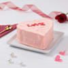 Buy Heartfelt Pink Love Cream Cake (1kg)