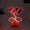 Hearts And Balloons Personalized LED Lamp Online