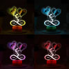 Shop Hearts And Balloons Personalized Valentine's Day LED Lamp