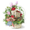 Hearty Rosy Truffles - Flower Basket with Chocolates Online