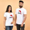 Gift Hello 2022 Cotton T-Shirt For Family - White