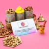 Herbal Gulaal And Dry Fruits Holi Gift Basket - Customized With Logo Online