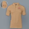 Highline Polo T-shirt for Men (Beige with Brown) Online