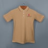 Shop Highline Polo T-shirt for Men (Beige with Brown)