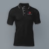 Highline Polo T-shirt for Men (Black with White) Online