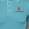 Buy Highline Polo T-shirt for Men (Electric Blue with White)