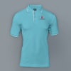 Highline Polo T-shirt for Men (Electric Blue with White) Online