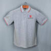 Shop Highline Polo T-shirt for Men (Grey Melange with Red)
