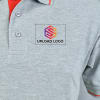 Gift Highline Polo T-shirt for Men (Grey Melange with Red)