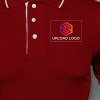 Buy Highline Polo T-shirt for Men (Maroon with White)