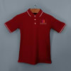 Shop Highline Polo T-shirt for Men (Maroon with White)