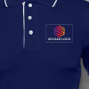 Buy Highline Polo T-shirt for Men (Navy Blue with White)