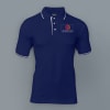 Highline Polo T-shirt for Men (Navy Blue with White) Online
