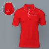 Highline Polo T-shirt for Men (Red with White) Online