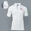 Highline Polo T-shirt for Men (White with Royal Blue) Online