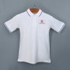 Shop Highline Polo T-shirt for Men (White with Royal Blue)