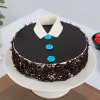 His Majesty Chocolate Cream Cake For Great Dad (Half kg) Online