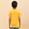 Gift Holi Selfie Cotton T-Shirt For Boys - Yellow