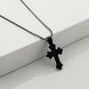Holy Cross Pendant With Chain - Black Online