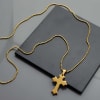 Gift Holy Cross Pendant With Chain - Gold