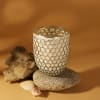 Gift Honeycomb Pattern Glass Votive With Sweet Cedarwood Aroma Candle