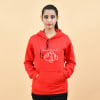 Buy Hooked With You Red Hoodie for Couple