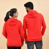 Shop Hooked With You Red Hoodie for Couple