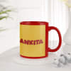 Gift Hot Stuff Personalized Red Ceramic Mug