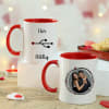 Gift Hubby Wifey Printed Personalized Mug Set