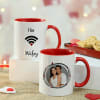 Buy Hubby Wifey Printed Personalized Mug Set