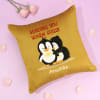 Hug Day Personalized Cushion Online