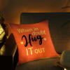 Buy Hug It Out Valentine LED Satin Cushion