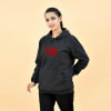 Gift Hum Tum Grey Color Hoodie for Couple