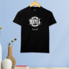 Humble-Hustle Personalized Black Tee for Women Online