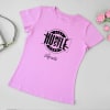 Humble-Hustle Personalized Tee for Women - Lilac Online