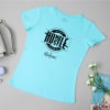 Humble-Hustle Personalized Tee for Women - Mint Online