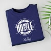 Gift Humble-Hustle Personalized Tee for Women - Navy