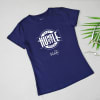 Humble-Hustle Personalized Tee for Women - Navy Online